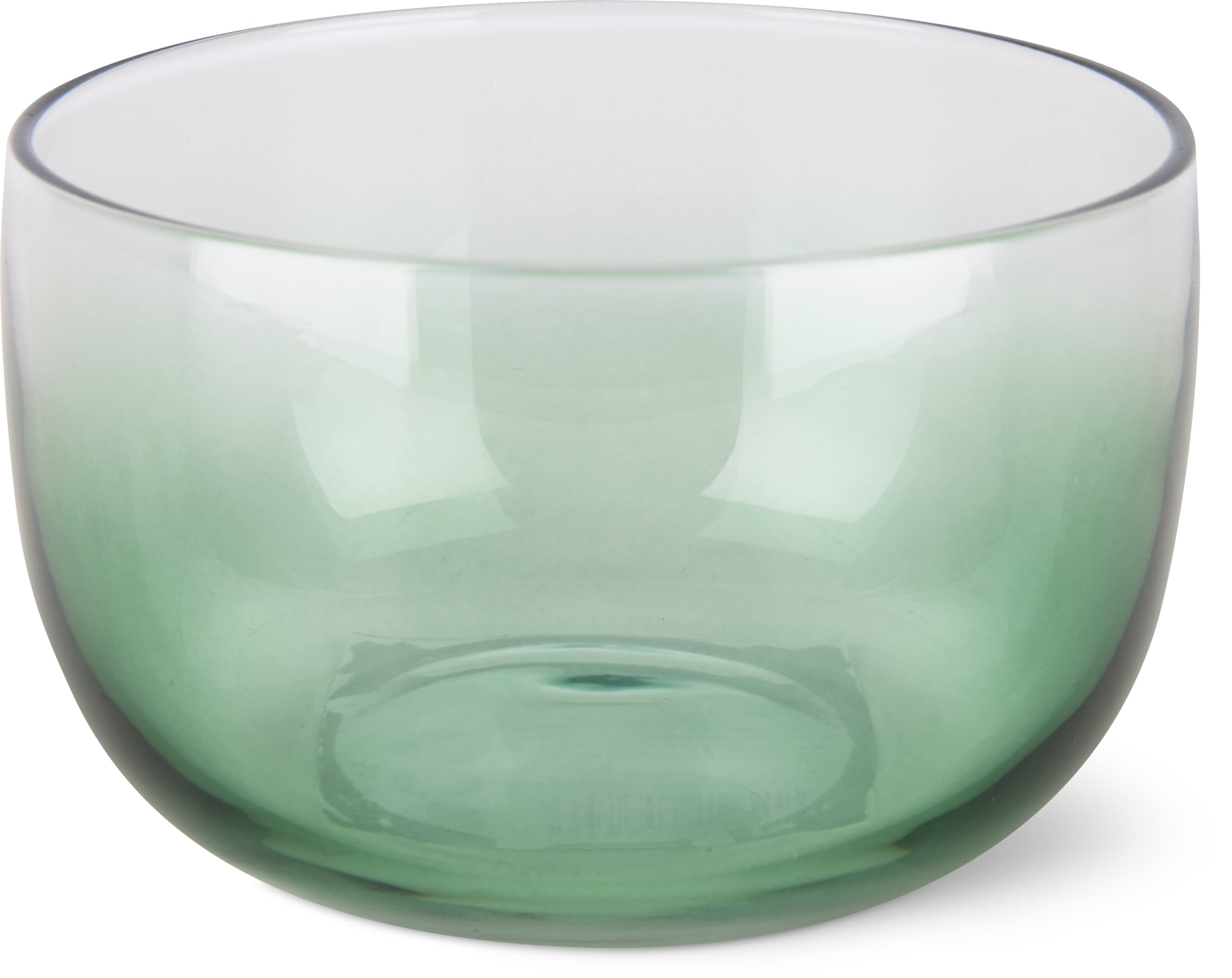 Coupe à glace en verre verte